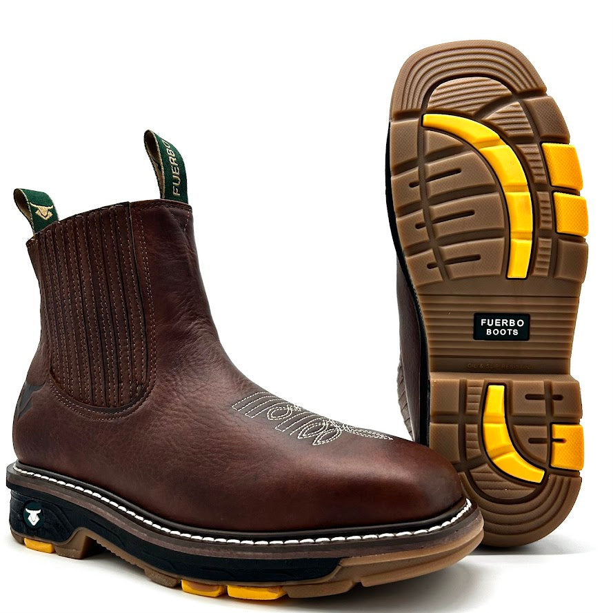 3978 Ocre - Botin Rodeo con Casco Acero