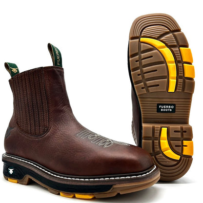 3978 Ocre - Botin Rodeo con Casco Acero
