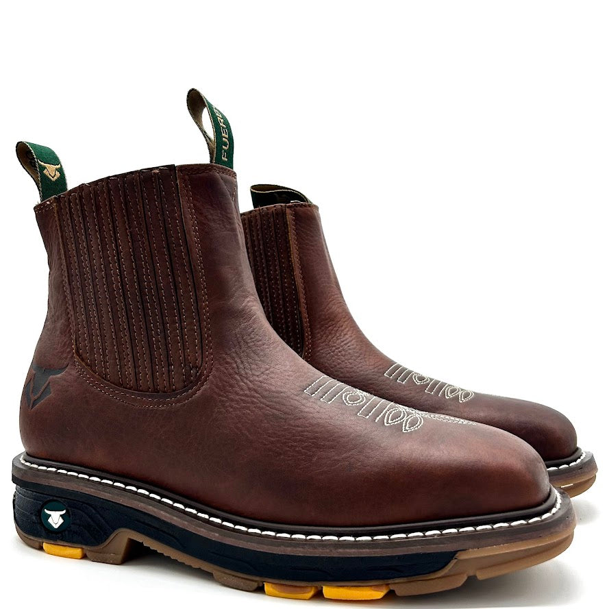 3978 Ocre - Botin Rodeo con Casco Acero