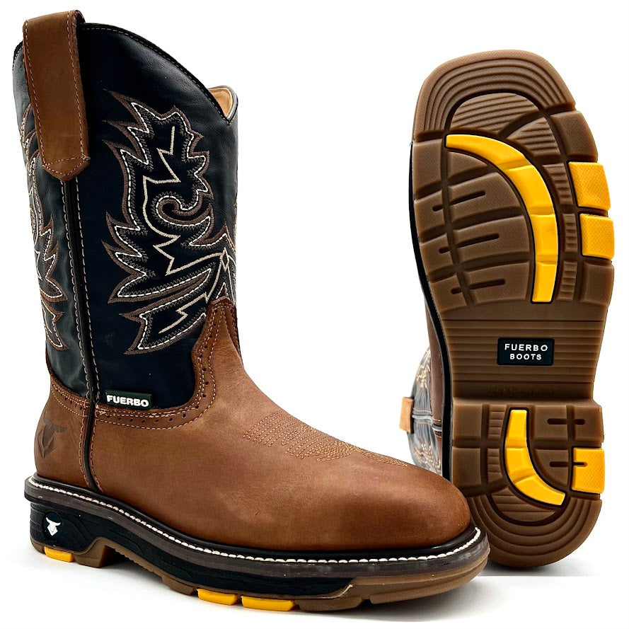 5961 Bota Rodeo Trabajo Casco de Acero - Mango