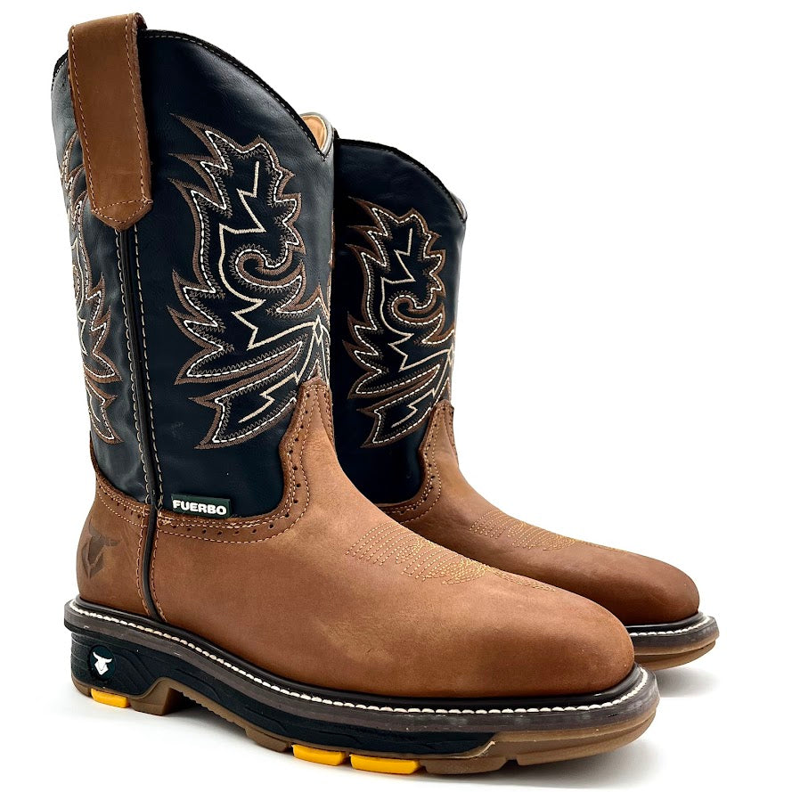 5961 Bota Rodeo Trabajo Casco de Acero - Mango