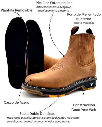 C-175 Botin Rodeo con Casco Acero